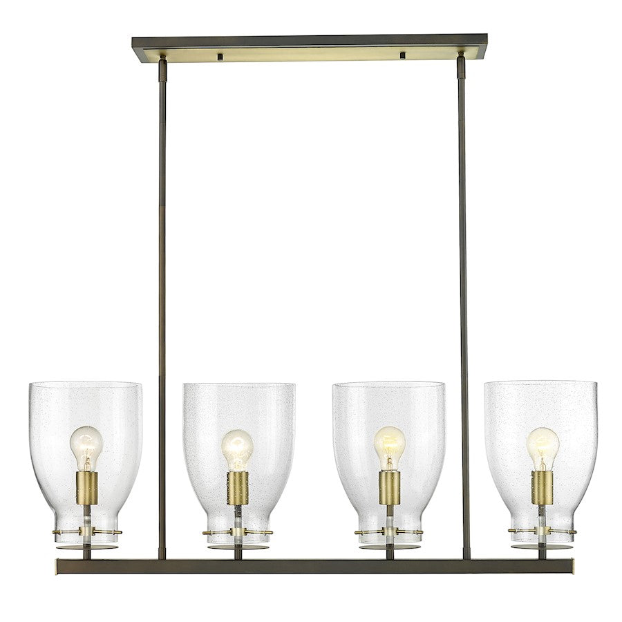 Acclaim Lighting Shelby 4 Light Chandelier, Bronze/Brass/Seedy