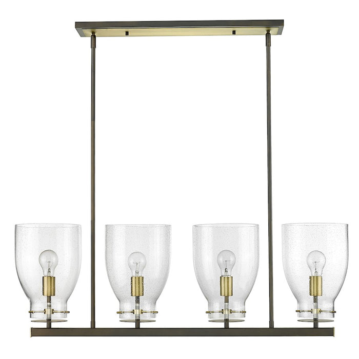 Acclaim Lighting Shelby 4 Light Chandelier, Bronze/Brass/Seedy