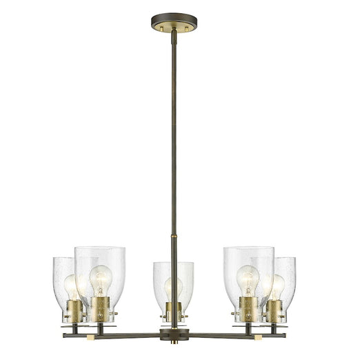 Acclaim Lighting Shelby 5 Light Chandelier, Bronze/Brass/Seedy