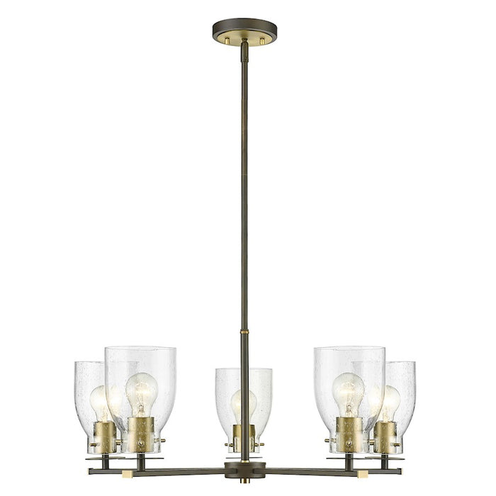 Acclaim Lighting Shelby 5 Light Chandelier, Bronze/Brass/Seedy