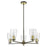 Acclaim Lighting Shelby 5 Light Chandelier, Bronze/Brass/Seedy