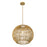 Acclaim Lighting 1 Light 19" Pendant, Tan Metal/Camel Rattan/Camel