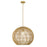 Acclaim Lighting 1 Light 19" Pendant, Tan Metal/Camel Rattan/Camel