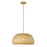 Acclaim Lighting 1 Light 18" Pendant, Tan Metal/Natural Bamboo