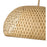 Acclaim Lighting 1 Light 18" Pendant, Tan Metal/Natural Bamboo