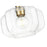 Acclaim Lighting 1 Light 10" Pendant, Matte Black and Brass/Clear