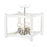 Acclaim Lighting Coyle 4 Light Convertible Pendant, White/Nickel