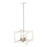 Acclaim Lighting Coyle 4 Light Convertible Pendant, White/Nickel