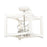 Acclaim Lighting Coyle 4 Light Convertible Pendant, White/Nickel