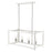 Acclaim Lighting Coyle 8 Light Linear Pendant, White/Nickel Cluster