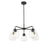 Acclaim Lighting 5 Light 27" Chandelier, Matte Black/Clear