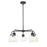 Acclaim Lighting 5 Light 27" Chandelier, Matte Black/Clear