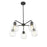 Acclaim Lighting 5 Light 27" Chandelier, Matte Black/Clear