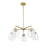 Acclaim Lighting 5 Light 27" Chandelier, Brass/Clear