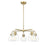 Acclaim Lighting 5 Light 27" Chandelier, Brass/Clear