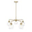 Acclaim Lighting 5 Light 27" Chandelier, Brass/Clear