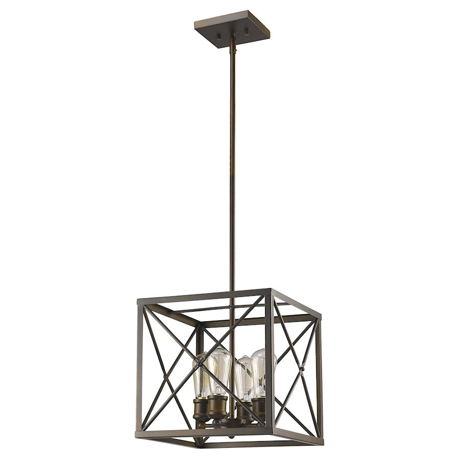 Acclaim Lighting Brooklyn 4 Light Pendant, Oil Rubbed Bronze