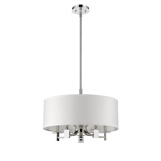 Acclaim Lighting Andrea 5 Light Drum Pendant, Polished Nickel