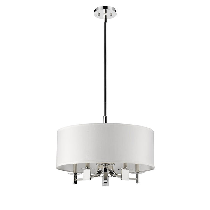 Acclaim Lighting Andrea 5 Light Drum Pendant, Polished Nickel