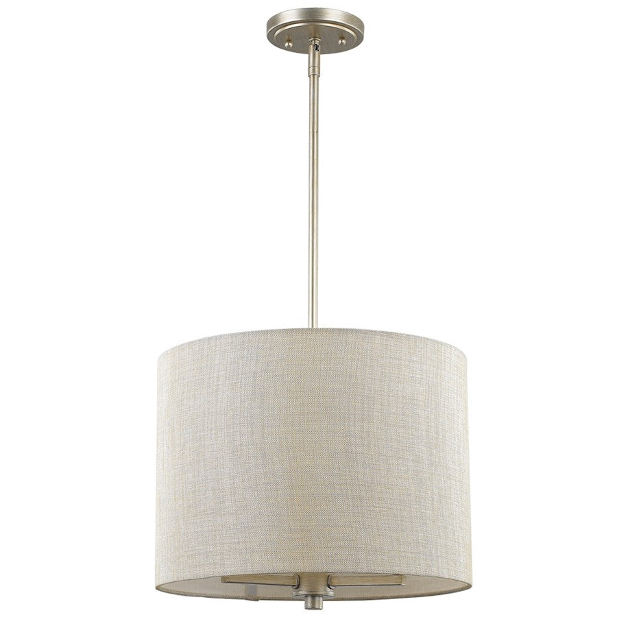 Acclaim Lighting Daria 3 Light Drum Pendant, Washed Gold