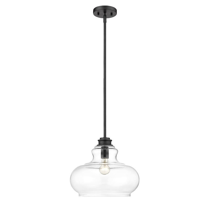 Acclaim Lighting Torrel 1 Light Pendant, Matte Black
