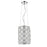 Acclaim Lighting Isabella 1 Light Drum Pendant, Polished Nickel