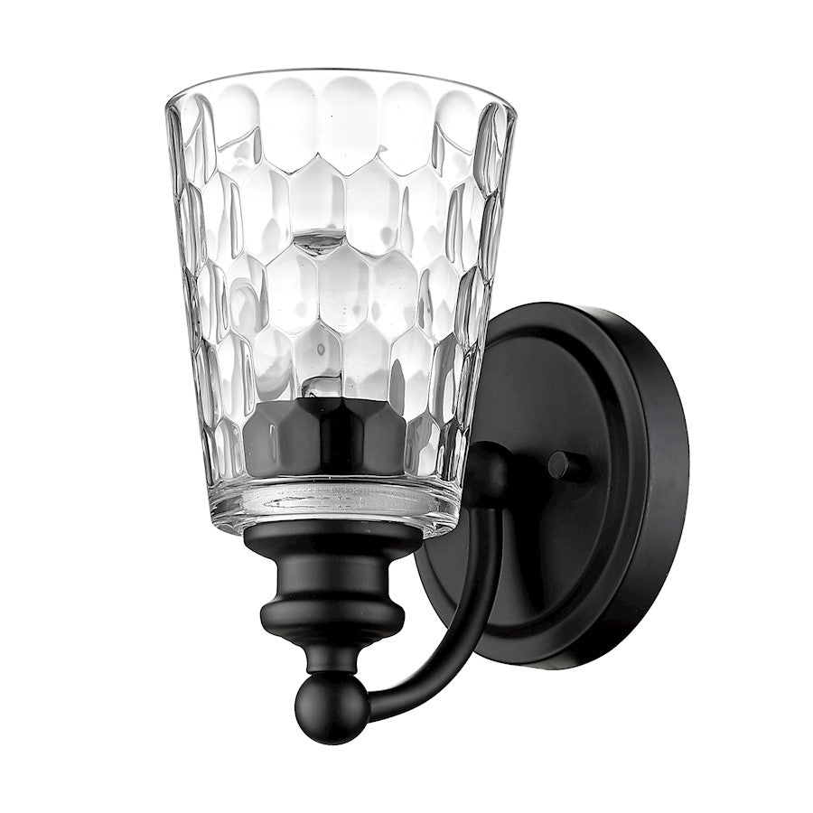 Acclaim Lighting Mae 1 Light Sconce, Matte Black