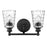 Acclaim Lighting Mae 2 Light Vanity, Matte Black
