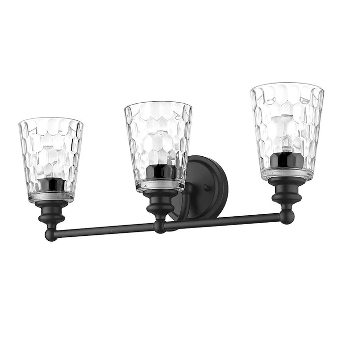 Acclaim Lighting Mae 3 Light Vanity, Matte Black