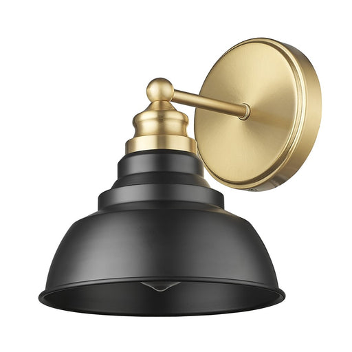 Acclaim Lighting 1Lt 8" Sconce, Matte Black and Brass/Matte Black