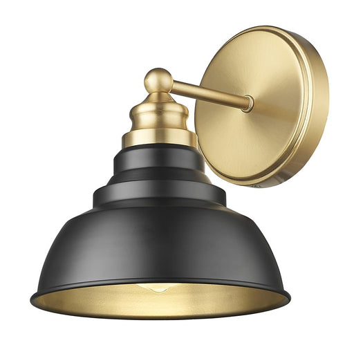 Acclaim Lighting 1Lt 8" Sconce, Matte Black and Brass/Matte Black