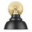 Acclaim Lighting 1Lt 8" Sconce, Matte Black and Brass/Matte Black
