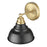 Acclaim Lighting 1Lt 8" Sconce, Matte Black and Brass/Matte Black