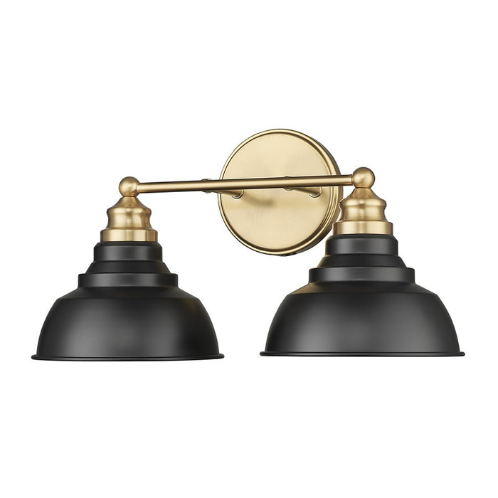 Acclaim Lighting 2Lt 18" Vanity, Matte Black and Brass/Matte Black