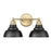 Acclaim Lighting 2Lt 18" Vanity, Matte Black and Brass/Matte Black