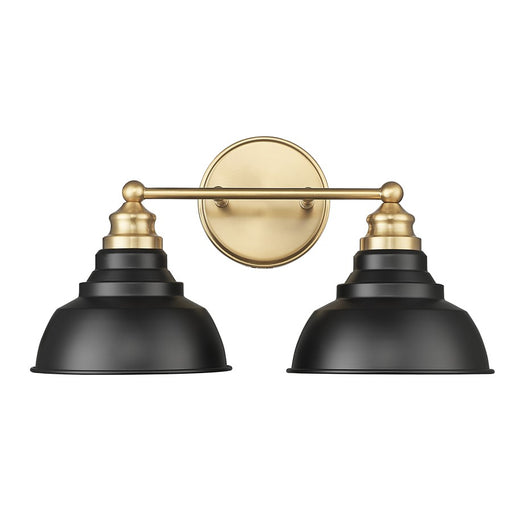 Acclaim Lighting 2Lt 18" Vanity, Matte Black and Brass/Matte Black
