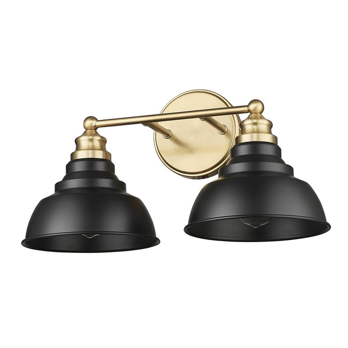 Acclaim Lighting 2Lt 18" Vanity, Matte Black and Brass/Matte Black
