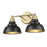 Acclaim Lighting 2Lt 18" Vanity, Matte Black and Brass/Matte Black