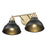 Acclaim Lighting 2Lt 18" Vanity, Matte Black and Brass/Matte Black