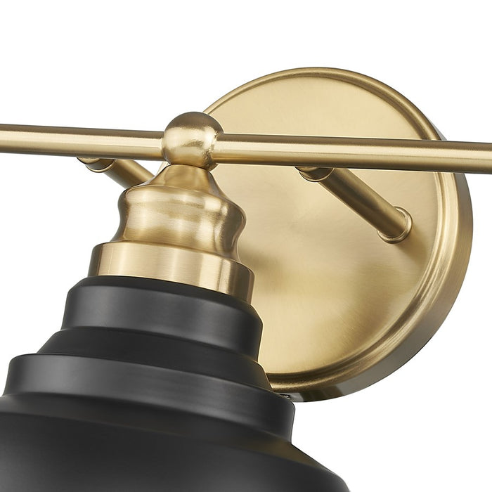 Acclaim Lighting 3Lt 28" Vanity, Matte Black and Brass/Matte Black
