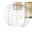 Acclaim Lighting 1 Light 6.5" Sconce, Matte Black and Brass/Clear