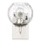 Acclaim Lighting Mackenzie 1 Light Wall Sconce, Nickel/Rippled Water