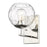 Acclaim Lighting Mackenzie 1 Light Wall Sconce, Nickel/Rippled Water