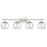 Acclaim Lighting Mackenzie 4 Light Bath Vanity, Nickel/Rippled