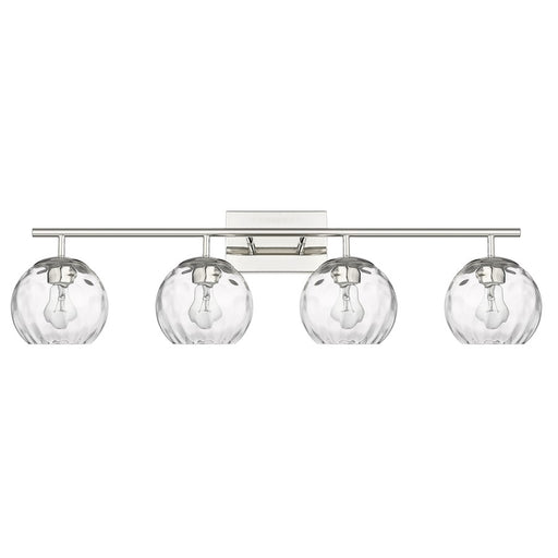 Acclaim Lighting Mackenzie 4 Light Bath Vanity, Nickel/Rippled