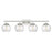 Acclaim Lighting Mackenzie 4 Light Bath Vanity, Nickel/Rippled