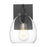 Acclaim Lighting 1 Light 6" Sconce, Matte Black/Clear