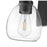Acclaim Lighting 1 Light 6" Sconce, Matte Black/Clear