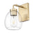 Acclaim Lighting 1 Light 6" Sconce, Brass/Clear
