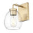 Acclaim Lighting 1 Light 6" Sconce, Brass/Clear
